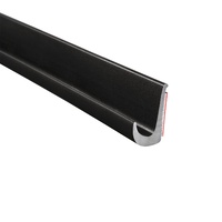 Drip-rail black rubber (length: 3 metres) with PVC adhesive (3M brand) tape