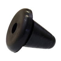 EPDM Rubber Plug Buffer 20mm Di Top X 8mm Di Bore 2.5mm Hollow Top