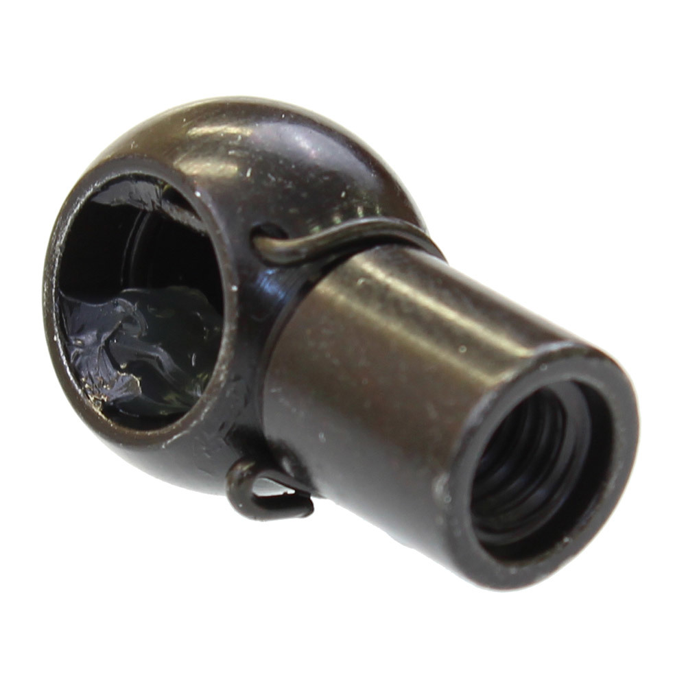 Gas strut ball end. Metal socket and clip 8mm shaft.