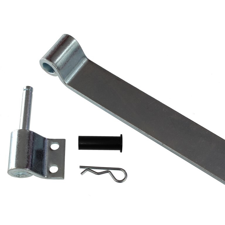 Ute tray hinge zinc plated bolt left handed 340mm long