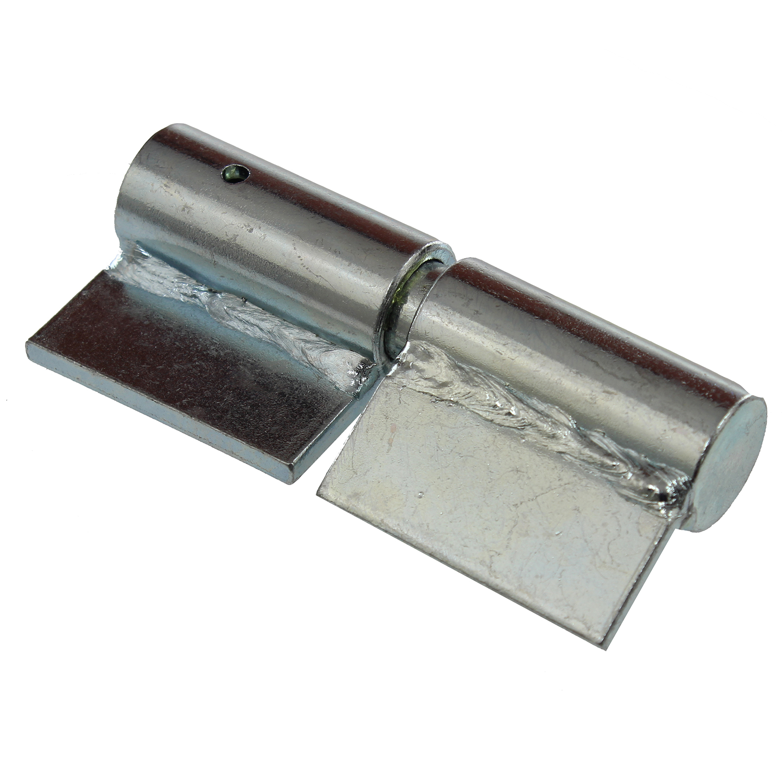 Ball hinge zinc plated right hand weld on tab 50mm x 20mm