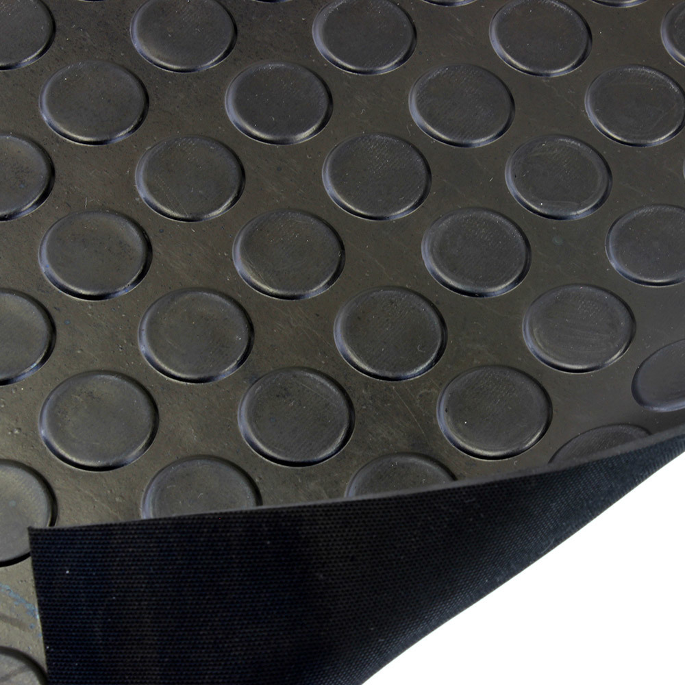 3mm Black Coin Mat Rubber Sheet By The Metre
