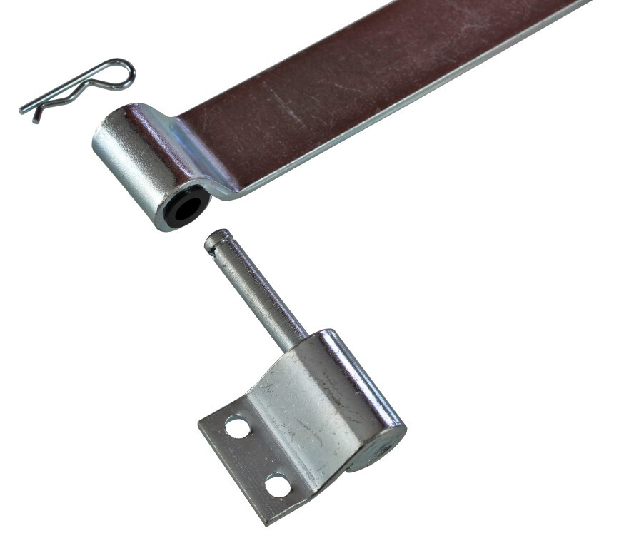 Ute tray hinge zinc plated bolt right handed 340mm long