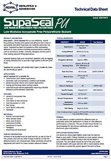 Superseal PU technical data sheet