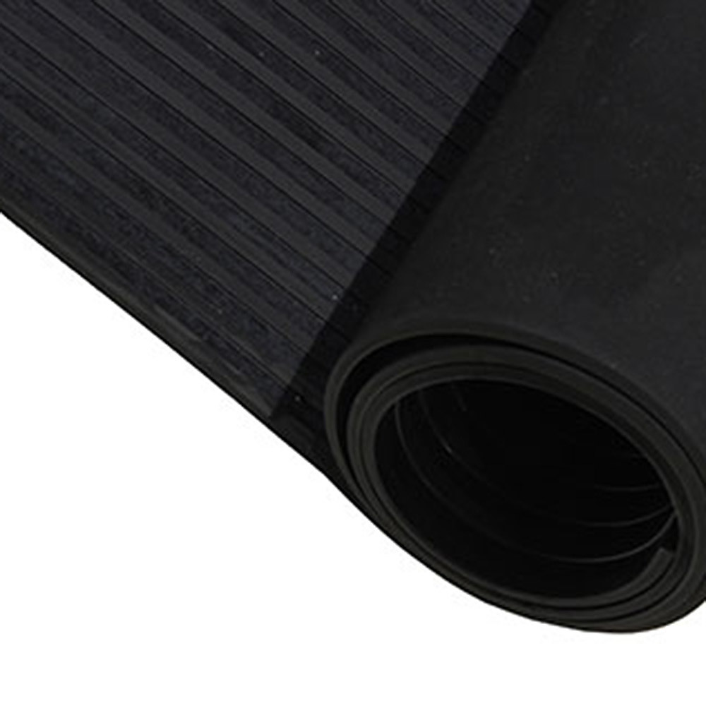 Rubber matting wide ribbed 3mm thick 1800mm