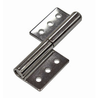 Lift off pin-hinge stainless steel bolt-on 304 102mm x 57mm L/H