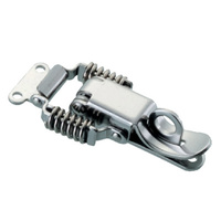 AS-CS-0412 Stainless steel draw latch with catch plate.