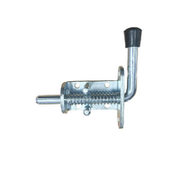 PADLOCKABLE SPRING BOLT, 12MM ZINC PLATED