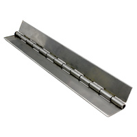 316 stainless steel continuous hinge 38mm open X 1.5MM X 5MM PIN X 1.8m long MARINE GRADE
