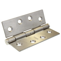 Butt hinge 100mm x 75m open x 2.5mm thick stainless steel GH17525FPSS
