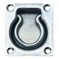 D ring spring loaded tie down zinc plate NS170