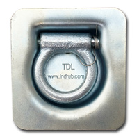 Tie down nut and bolt with drain hole zinc plate NS173