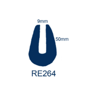 RE264 Screen rubber 50mm 
