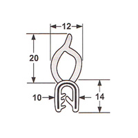 Pinchweld top bulb boot seal 115