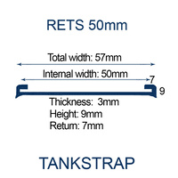 RETS50 EPDM rubber tank strap 50mm
