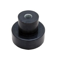 Rubber isolator with crush tube lower part