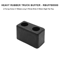 HEAVY TRUCK BUFFER 2 Hole X 150mm Long X 76mm Wide X 90mm High FLAT TOP