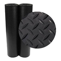 Diamond mat rubber 3mm x 1200mm wide black