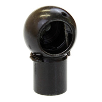 Gas strut ball end. Metal socket and clip 8mm shaft